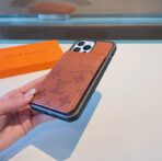 Plain Brown Leather Fashion iPhone Case 11 12 13 Pro Max - image 0