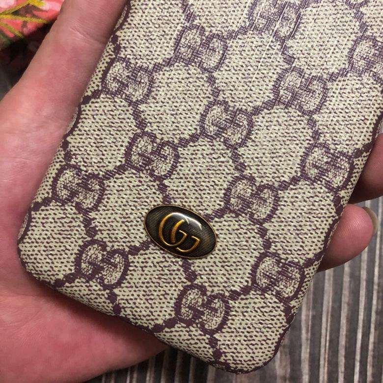Gucci Phone Case for iPhone 14 13 12 11 Pro Max Beige
