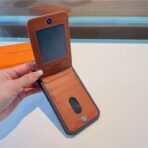 Plain Brown Leather Fashion iPhone Case 11 12 13 Pro Max - image 2