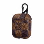 Brown Checkered Designer AirPods Case