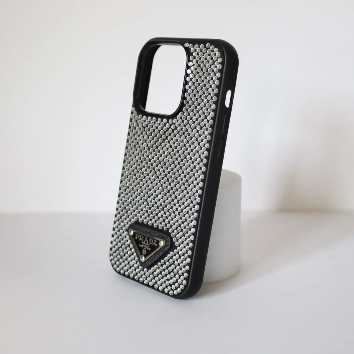 Prada Rhinestone Design Phone Case iPhone 12 13 14 Pro Plus