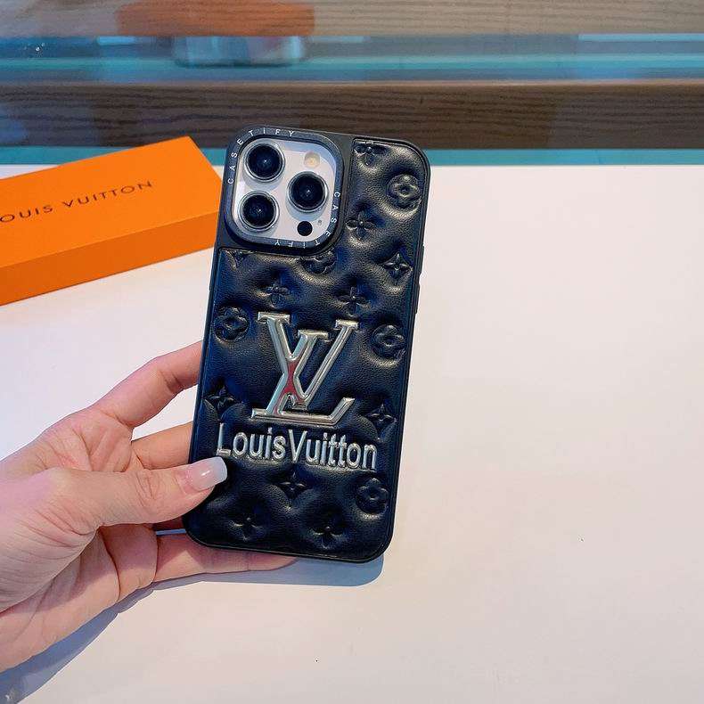 LV Leather Phone Case