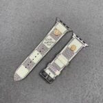 Louis Vuitton White Checkered Apple Watch Band
