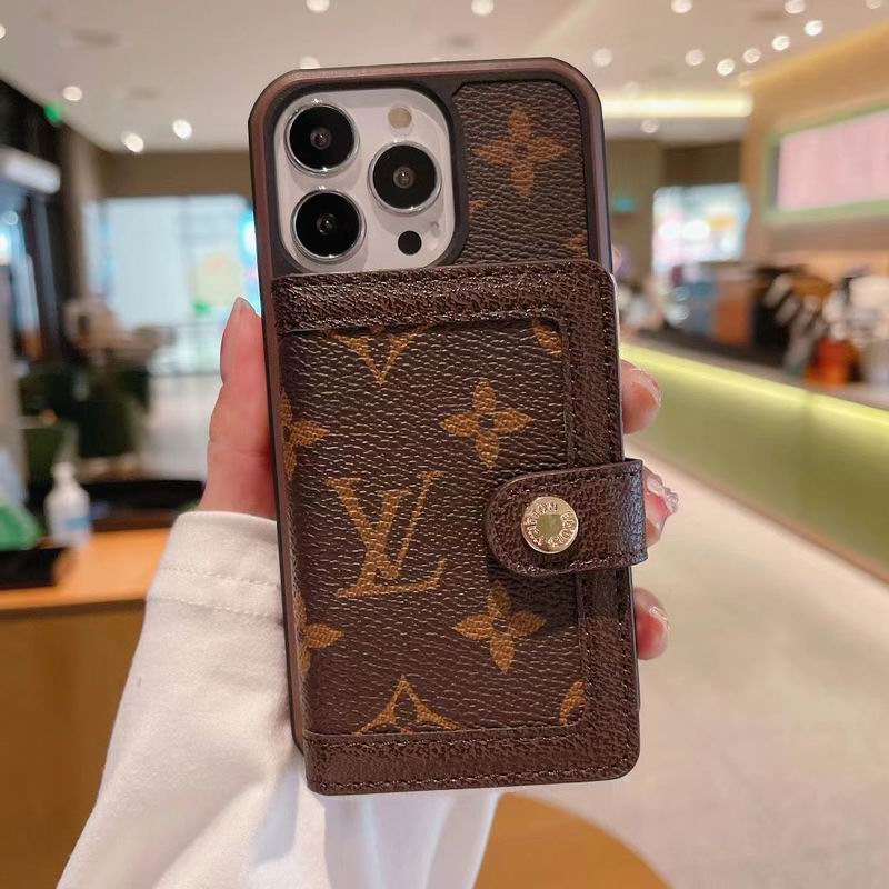 LV Card Slot Wallet Case for iPhone 12 13 14 Pro Max