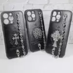 Chrome Hearts iPhone Case with Charm