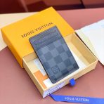 Louis Vuitton Men Wallet Card Holder Black Checkered