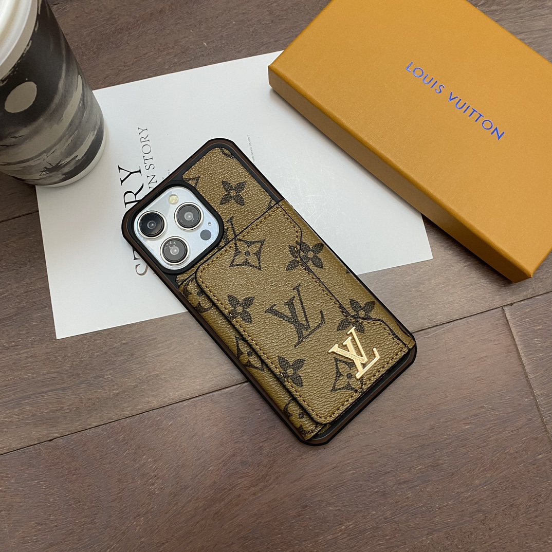 LV Case iPhone 16 Pro Max Plus 15 14 13 12 - uCaseSpot