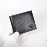 Black Leather GG Wallet