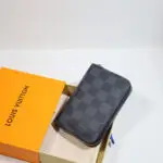 Louis Vuitton Black Checkered Wallet