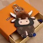 LV Cow Bag Charm Keychain
