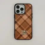 MiuMiu Phone Case Brown