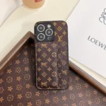 Louis Card Holder iPhone Case—Brown Small Monogram
