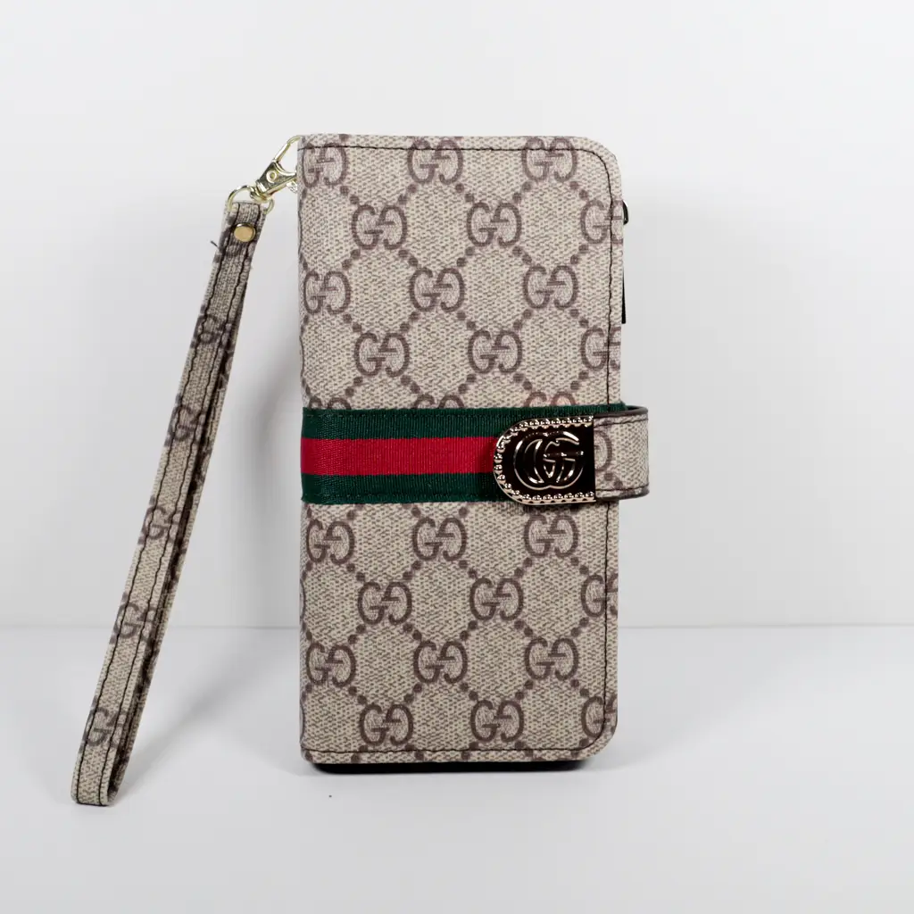GG Wallet Phone Case Zipper Kickstand