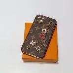 ornament lv hand strap phone case