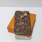 ornament lv hand strap phone case