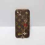 ornament lv hand strap phone case