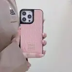 Miu Miu Case for iPhone Pink