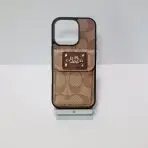 Coach Phone Case Card Holder - Brown