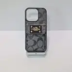 Coach Phone Case Card Holder - Black