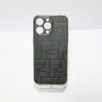 Fendi Electroplated iPhone Case - Black
