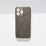 Fendi Electroplated iPhone Case-Gray