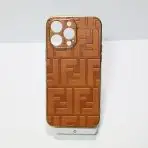 Fendi Electroplated iPhone Case - Brown