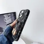 Denim LV Phone Case Card Holder