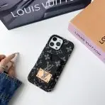 Denim LV Phone Case Card Holder for 13 - 16 Pro Max - image 5