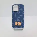 Denim Style LV Case iPhone - Blue