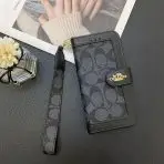 Coach Wallet iPhone Case-BLACK