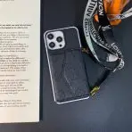 Luxury Designer Wallet Phone Case -Black LV