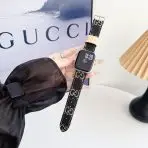 Fabric GG Apple Watch Band—BLACK DENIM