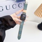 Fabric GG Apple Watch Band - LIGHT DENIM