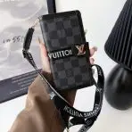 LV Phone Case - Black Checkered