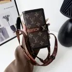 LV Phone Case—Brown Monogram Black Borders