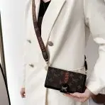 LV Crossbody Wallet Phone Case on Body