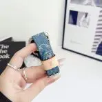 Fabric LV Apple Watch Band LV Keeper