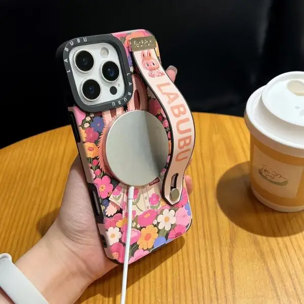 Labubu Monster Hand Strap iPhone Case Magsafe