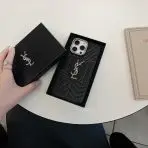 YSL Luxury iPhone Case _Black