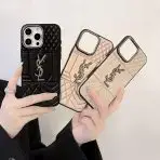 YSL Luxury iPhone Case Rhinestone for iPhone 12-16 Pro Max - image 3