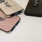 YSL Luxury iPhone Case Port Access