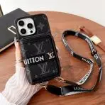 LV Zipped Wallet Phone Case- Black Monogram