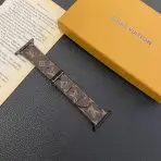 Louis V Apple Watch Bands -Black Buckle