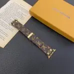 Louis V Apple Watch Bands - Golden Buckle with Dots