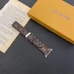Louis V Apple Watch Bands—Silver Buckle