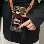 Crossbody Card Holder LV iPhone Case 7 Card Slots