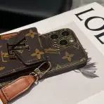 Crossbody Card Holder LV iPhone Case Carbine
