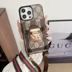 Gucci Canvas Crossbody Phone Case - Brown