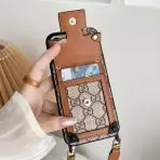 Gucci Canvas Crossbody Phone Case Card Holder
