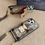 Gucci Canvas Crossbody Phone Case 2